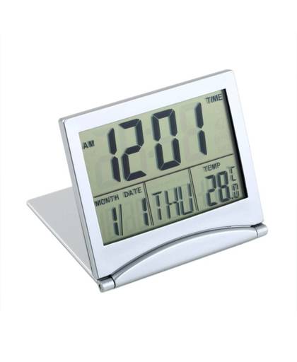 MyXL Kalender Wekker Datum Tijd Temperatuur Flexibele Mini Bureau Digitale LCD Thermometer Cover 1 stks