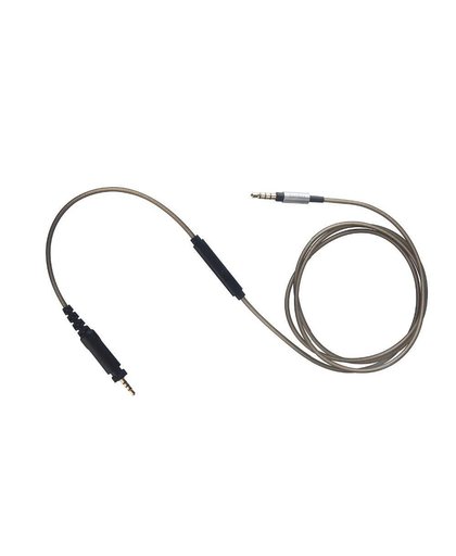 MyXL Earmax Upgrade Zilver Audiokabel Voor Shure SRH840 SRH940 SRH440 SRH750DJ Met afstandsbediening microfoon