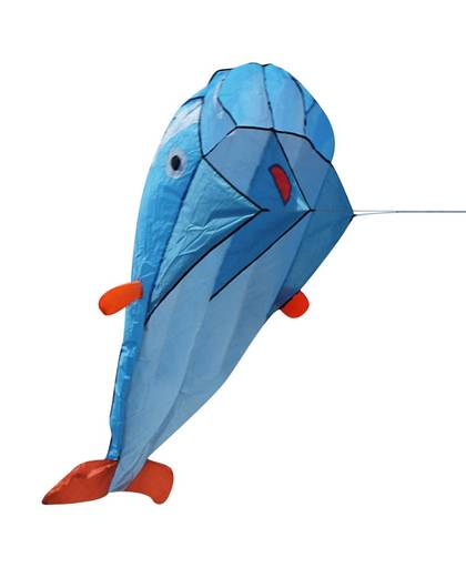 MyXL 200x73 cm Enorme 3D Parafoil Dolphin Kite met Vliegende Gereedschap Outdoor Fun vierkante Strand Vliegende Speelgoed Leuke Grote Dolfijn Vlieger makkelijk