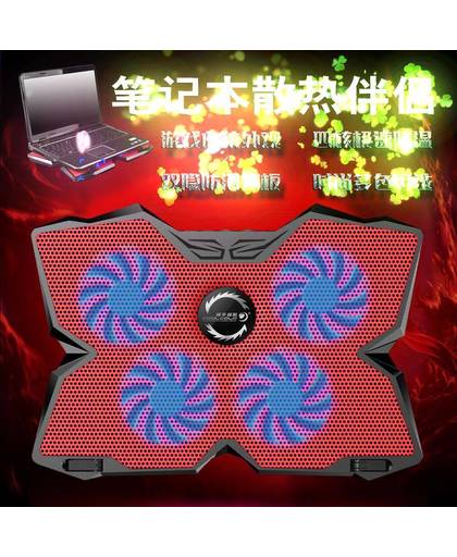 MyXL CoolCold Ice Magic 2 Koeler met 4 Stilte Fans LED USB 2.0 Laptop Cooling Pad 12 &quot;13&quot; 14 &quot;15&quot; 17 &quot;Laptop Houder   COOLCOLD