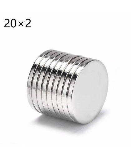 MyXL 15 stks 20mm x 2mm Disc Zeldzame Aarde Neodymium sterke Magneten 20*2 N52 Craft Model Permanente magneet Circulaire magenet 20mm * 2mm 20x2