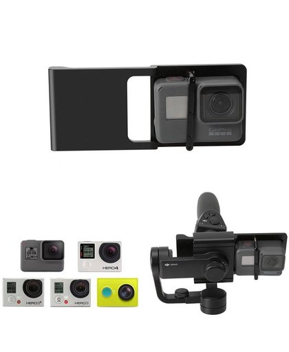 MyXL Aluminium Adapter voor GoPro Hero 6/5/4/3 + Xiaoyi 1 Switch Mount Plaat voor DJI osmo Mobiele Zhiyun Glad Q C 2 Smartphone Gimbal