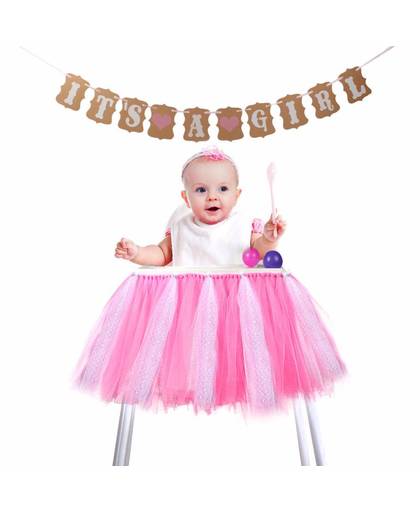 MyXL Tutu Tulle Tafel Rokken Baby Shower Decoraties 39 &quot;x 13.5&quot; stoel Sjerpen voor Bruiloft Evenement Decoratie Feestelijke Feestartikelen 1 st