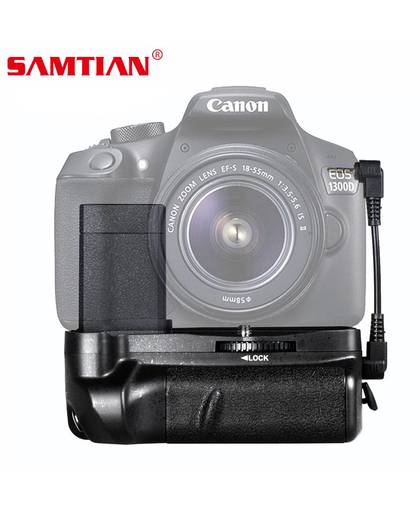 MyXL SAMTIAN Verticale batterij grip houder voor canon 1100d 1200d 1300d Rebel T5 T6 EOS Kiss X50 DSLR camera werk met LP-E10 Batterij