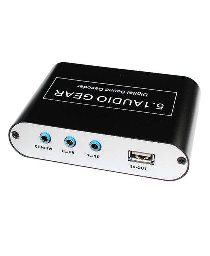 MyXL verkoop 5.1 CH Audio Decoder SPDIF Coaxiale RCA DTS AC3 Digitale 5.1 Versterker Analoog Converter voor PS3, dvd-speler, Xbox