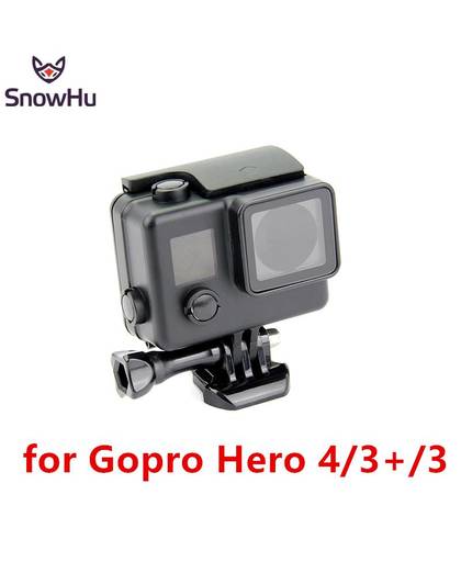 MyXL SnowHu voor GoPro Hero 4 3 + 3 Camera Zwart Waterdichte Behuizing 35 M Onder Water Duiken Box Cover Voor Gopro 4 3 + 3 GP101B