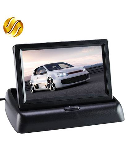 MyXL Auto Monitor 4.3 &quot;Display voor Achteruitrijcamera Opvouwbaar Kleur TFT LCD 4.3 Inch HD Scherm Voor Car Reverse
