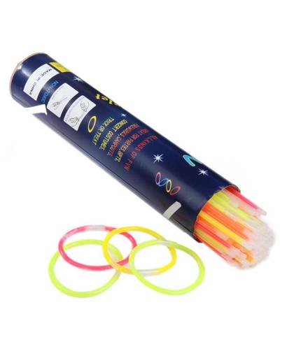MyXL 100 Stks Multi Kleur Glow Sticks Feestelijke Fluorescerende Ketting Armbanden Veilig Licht Stick voor Event Feestartikelen Concert Decor