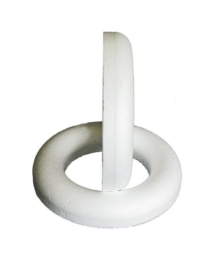 MyXL Craftmill Half Afgeronde foam Ringen/Kransen 25 cm-Doos (5)