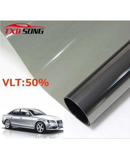 MyXL 50*300 CM Autoruit Tint Tint Film Glas VLT 50% Solar Uv-bescherming Zomer Voorkomen Ultraviolet Auto side venster solar tint   TXDSONG
