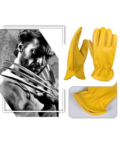 MyXL Koeienhuid mannen Werk Driver Handschoenen Lederen Security Bescherming Dragen Veiligheid Werknemers Moto Warme Handschoenen Voor Mannen 8007   OZERO