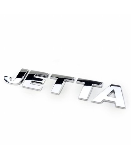 MyXL OEM Jetta Embleem Kofferbak Deksel Auto Decal Badge Sticker voor VW Zilveren Chrome