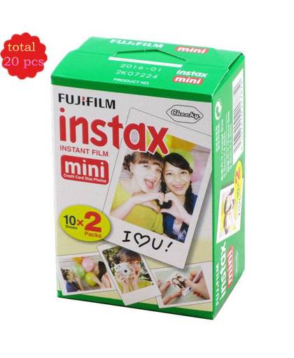 MyXL Goedkope Originele 20 stks/doos Fujifilm instax mini film 20 vellen witte Rand 3 Inch wide film voor Instant Camera mini 8 7 s 25 50 s 90