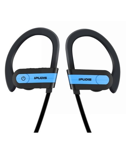MyXL IPUDIS Bluetooth Headset Haak Sport Draadloze Oortelefoon Gym Hoofdtelefoon 110 mAh IPX5 Waterdicht met Microfoon