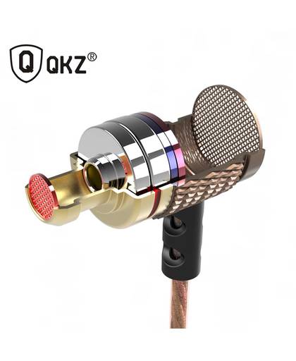MyXL QKZ DM6 Liefhebber Bass Ear Oortelefoon Koper Smeden 7 MM Shocking Headset Anti-geluid Microfoon Geluidskwaliteit Fone De Ouvido