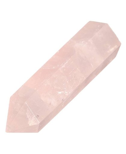 MyXL KiWarm Pretty Pink Rose Quartz Crystal Stone Point Zeshoekige Prisma Edelstenen voor Healing Reiki Kettingen DIY Ornament Ambachten
