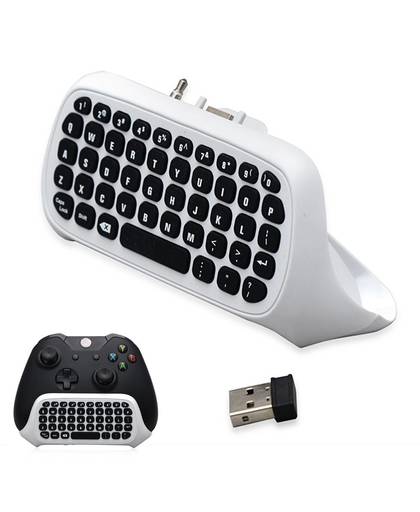 MyXL Mini Wireless 2.4 GHz Toetsenbord Online Chat Pad Voor Xbox Een Xbox Een Slanke S Controller & USB ontvanger Game Accessoire   Bevigac