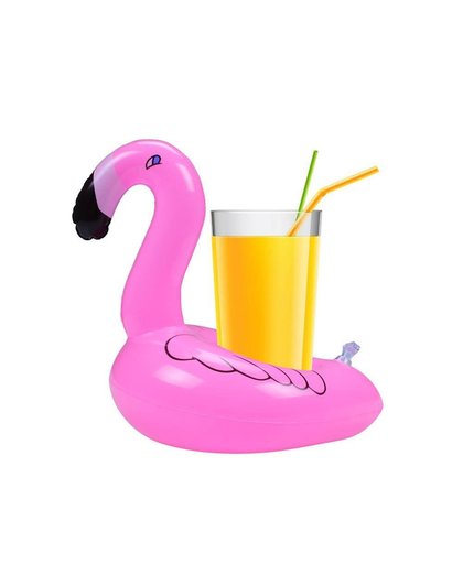 MyXL 5X Luchtbedden voor Cup Opblaasbare Flamingo Drankjes Bekerhouder Zwembad Drijft Bar Onderzetters Floatation Apparaten Roze ES1533