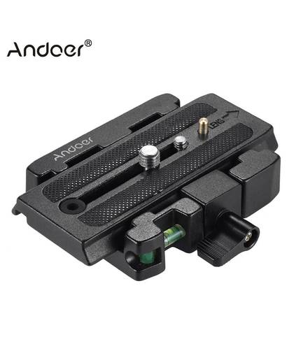 MyXL Andoer Video Camera Statief Quick Release Clamp Adapter met Quick Release Plaat Compatibel voor Manfrotto 501 500AH Q5 Hoofd