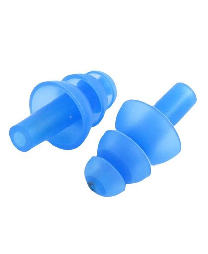 MyXL 10 * Paar Zwemmen Dive Flexibele Siliconen Oordopjes Oordopje Blauw