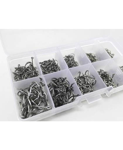 MyXL Rompin 500 stks/set gemengde size #3 ~ 12 koolstofstaal karpervissen haken pack met gat met Retail originele doos Jigging Aas