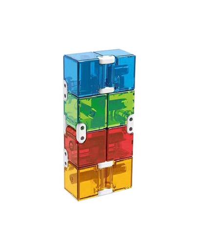 MyXL Mode Metalen Infinity Cube Voor Stress Fidget Anti Angst Stress Grappig EDC Speelgoed Kleurrijke Lichtgevende Educatief Speelgoed