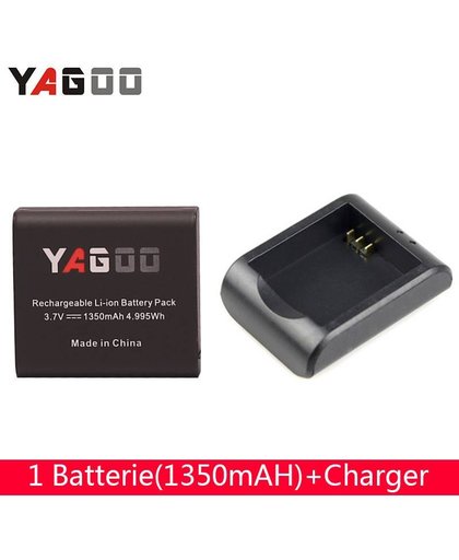 MyXL Yagoo 1350 mAh Batterij 1 Charger dock Voor sj7000 SJ4000 SJ5000 M10 serie SJCAM Camera Serie eken h9 h9r h8 h8r sport Camera
