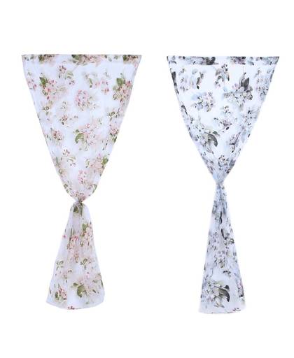 MyXL 1 stks Polyester Gordijn Briljante Bloemen Mode Venster Garen Gordijnen Woondecoratie Gordijn E5M1