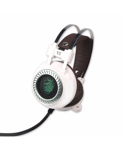 MyXL Stereo V2 Oortelefoon Gaming Headset gamer LED Licht Hi-Fi Hoofdtelefoon MP3 met microfoon voor computer PC fone de ouvido