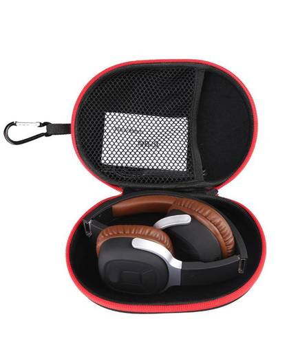 MyXL Draagbare Case voor Case Hoofdtelefoon Mini Ritssluiting Ronde Opslag Hard Bag Headset Doos voor Oortelefoon Case SD TF Kaarten Oortelefoon