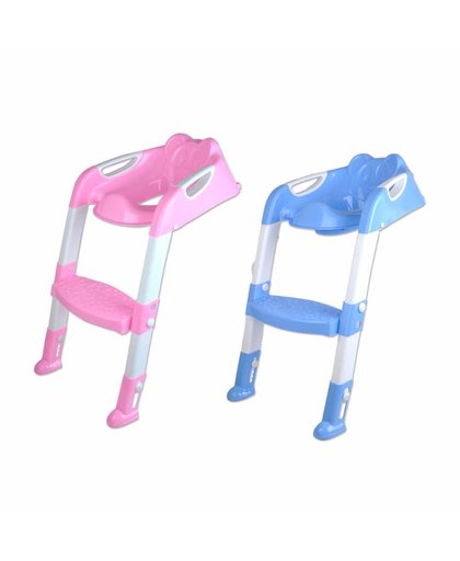 MyXL Baby Peuter Potty Toilet Trainer Autozitje Stoel Stap met Verstelbare Ladder Zuigeling Wc Training antislip Folding Seat   MyXL