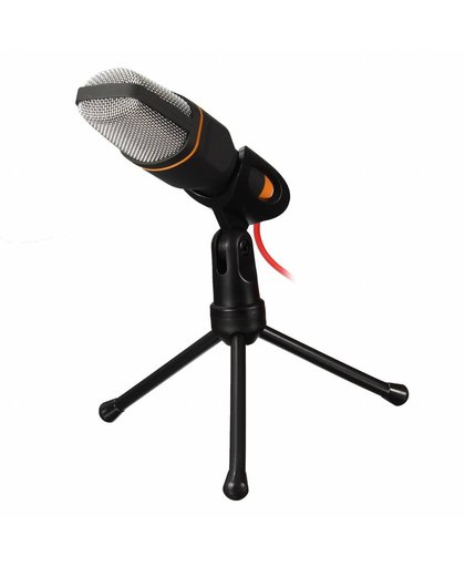 MyXL Professionele Stereo Microfoon 3.5mm Met Stand Clip Condensator Microfoon microfoon Voor PC Chatten Zingen Karaoke Laptop Mic