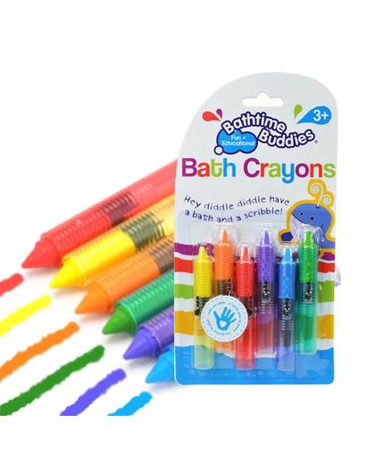 MyXL 6 stks/partijkinderen Kids gemakkelijk Wasbaar veilig Bad tekening Kleurpotloden Bathtime Fun Play Educatief Baby Baden kleurpotloden Speelgoed