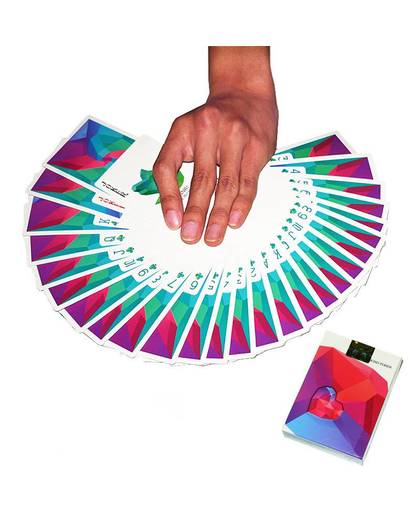 MyXL 54 stks Diamant Speelkaarten Collectie Zwarte Kern Papier Poker CreativeMagic Standaard Kaarten 88mm * 63mm L469