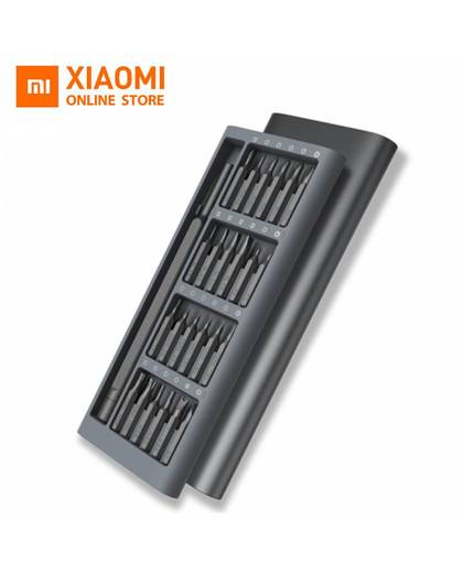 MyXL Originele Xiaomi Mijia Wiha Dagelijks Gebruik Schroevendraaier Kit 24 Precisie magnetische Bits AL Doos Schroef Driver xiaomi smart home Set