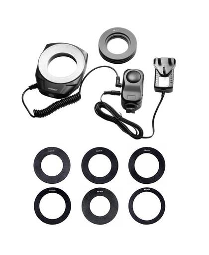 MyXL Neewer Macro Ring Led Voor Canon Sony/Pentax/Nikon/Sigma/Olympus Lens met 6 Adapter Als Godox Ring 48