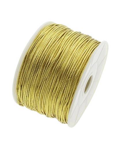 MyXL 100 Meter/stuk 1.5mm goud en zilver Nylon Koord Draad Koord Plastic String Strap DIY Touw Bead Ketting Shamballa Armband Maken   YYW