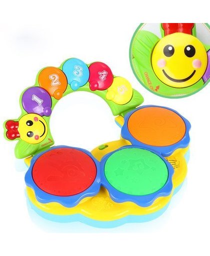 MyXL Beiens Elektronische drum muziekinstrument Baby Fitness Hand Drums ToysKid Kleur Piano Muziek Speelgoed Vroeg Onderwijs Game Met Licht