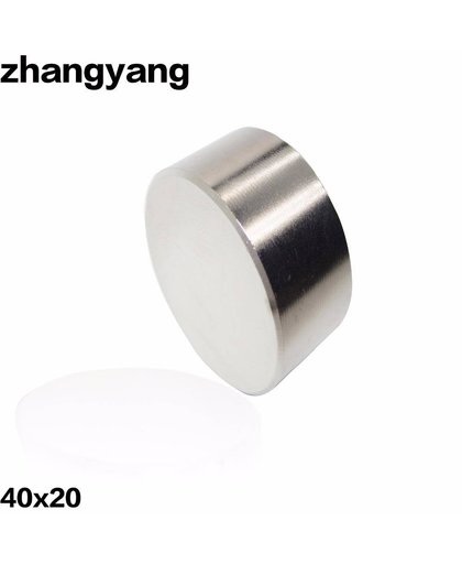 MyXL ZHANGYANG 1 stks N42 Neodymium magneet 40x20mm gallium metalen super sterke magneten 40*20 ronde magneet krachtige permanente magnetische