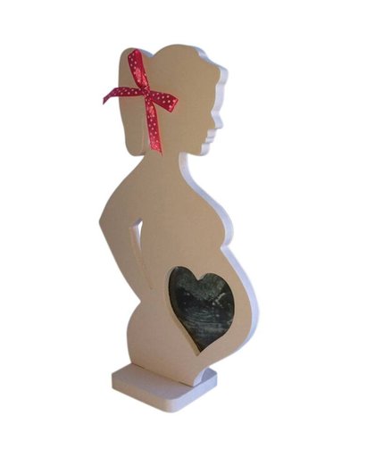 MyXL Aankomst Liefde Baby Houten Zwangere Vrouw Vorm Fotolijstvoor Moeder Om Home Decor