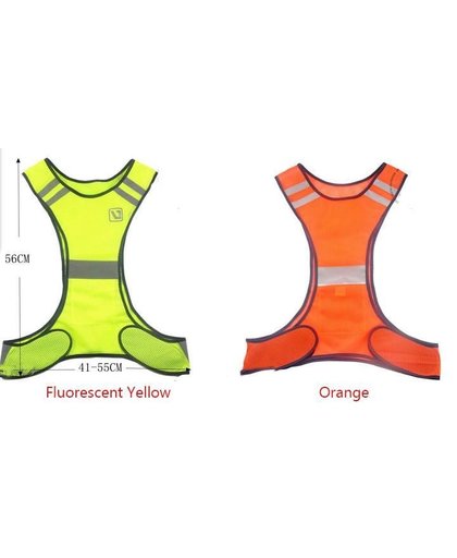 MyXL Fluorescerende gele orange hoge zichtbaarheid reflecterende vest veiligheid apparatuur night werkenaankomst  MyXL