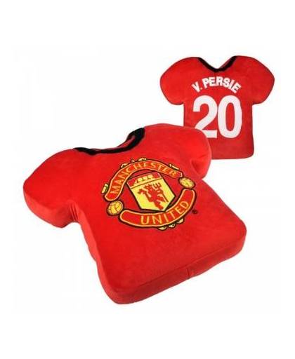 Manchester united shirtkussen van persie rood 40 x 40 cm