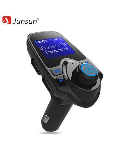 MyXL Junsun Auto Bluetooth Car Kit Fm-zender Mp3-speler grote Scherm handsfree Call Micro SD TF Muziek Auto Charger