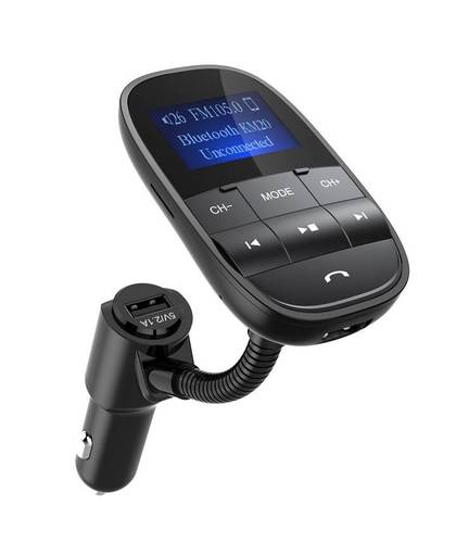 MyXL Nulaxy KM20 Auto Mp3-spelers Bluetooth FM Modulator Ondersteuning Flash Drive Tf-kaart Met Dual USB Autolader Fm-zender Carkit