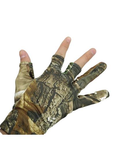MyXL NEWBOLER Vingerloze Jacht Vissen Camo Gel Handschoen Camouflage Comfortabele Anti Slip Elastische Vissen Handschoenen Skidproof Antislip