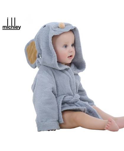 MyXL Mode Ontwerpen Hooded Animal Modellering Baby Badjas Cartoon Babies Karakter Kids Gewaden Zuigeling Strand Handdoeken YE0001   MICHLEY