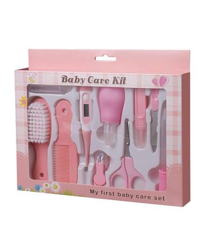 MyXL 10 Stks/set Pasgeboren Baby Veilig Gezondheidszorg Kit Hardware Manicure Haar Thermometer Nagelknipper Care Gereedschap Shear Trimmer   houseeker
