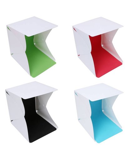 MyXL Opvouwbare Lightbox Draagbare Licht Kamer Fotostudio Fotografieachtergrond Mini Box Verlichting Tent Kit + 4 Backdrops + 1 Carry tas