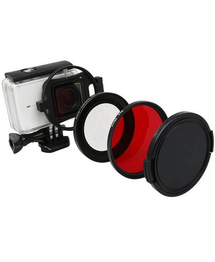 MyXL JINSERTA 58mm Vergrootglas 16x Vergroting Macro Close Up Lens + rode UV Filter voor xiaomi yi 4 K 2 II camera accessoires