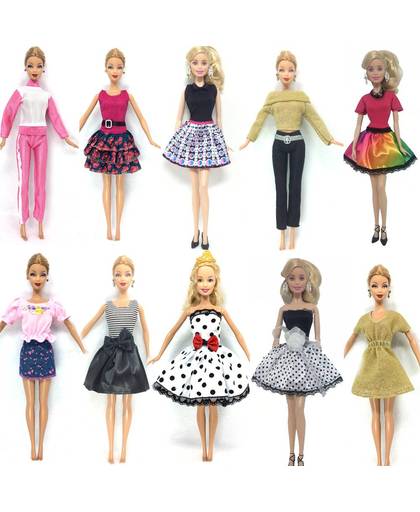 MyXL NK 10 Set/partij Prinses Pop Jurk Noble Party Gown Voor Barbie Pop Mode Ontwerp Outfit BesteVoor Meisje &#39;Pop hot